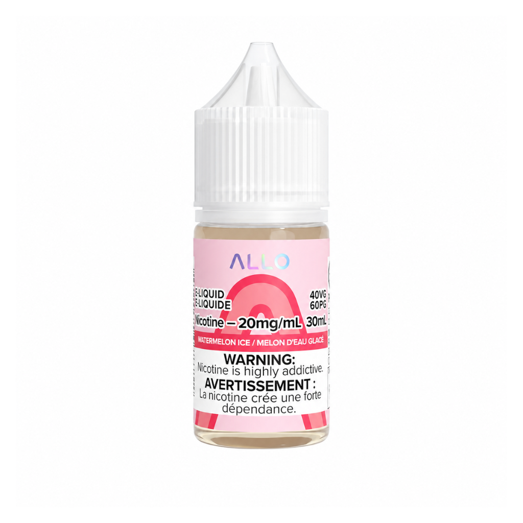 Allo Nicotine Salt E-Juice (20 mg, 30 ml) - Flavour: Watermelon Ice