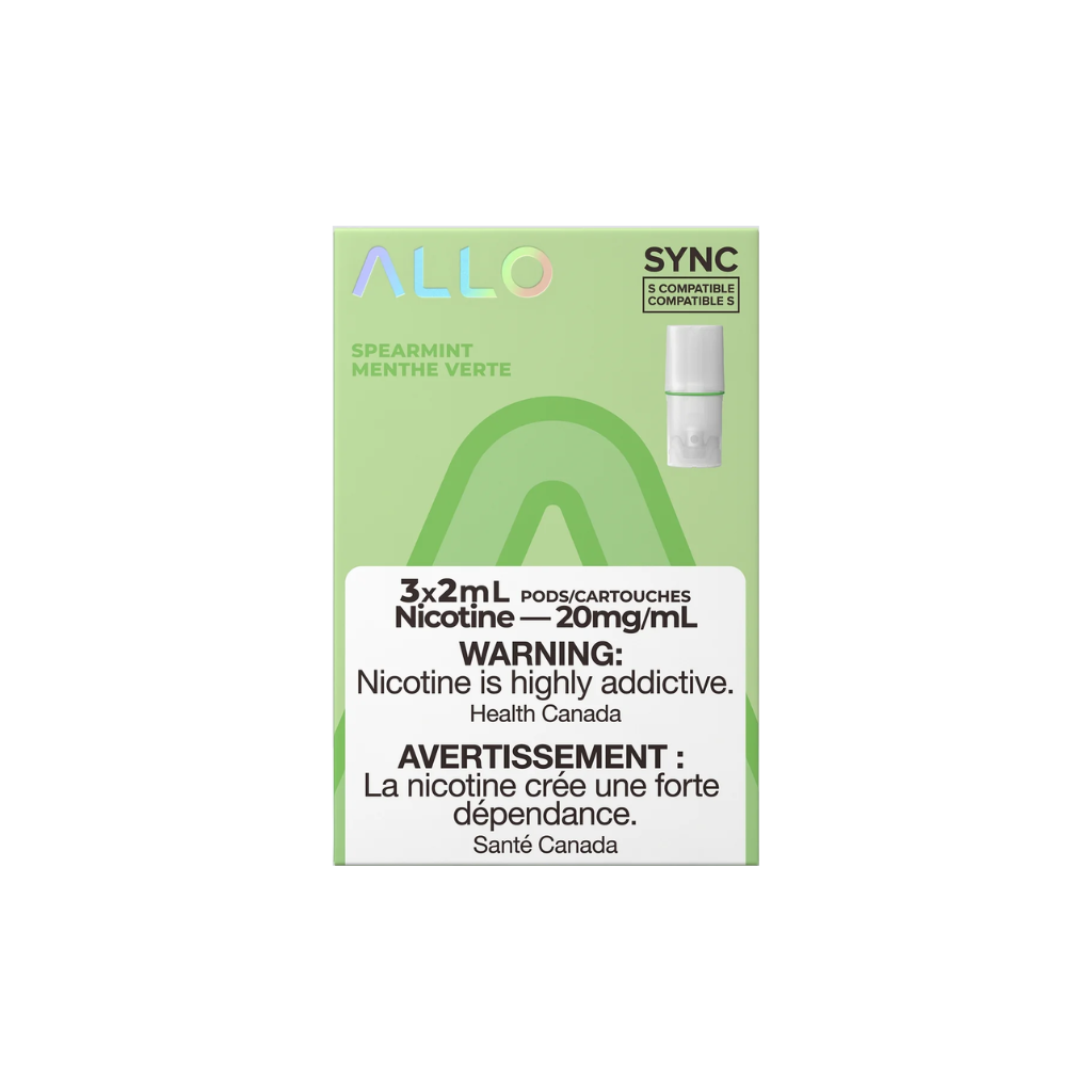 Allo Sync Pod (20 mg, 2 ml, 3 Pack) Spearmint - Shop at Krave Smoke