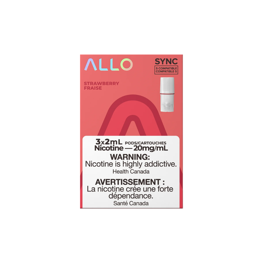 Allo Sync Pod (20 mg, 2 ml, 3 Pack) Strawberry - Shop at Krave Smoke