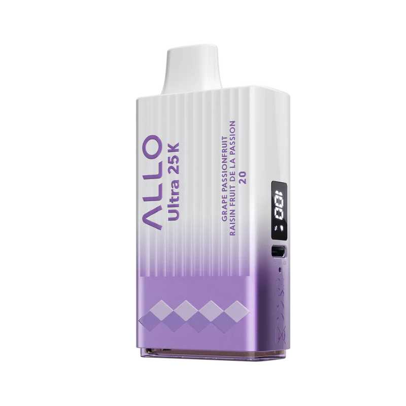 Allo Ultra 25K Disposable Vape - Flavour: Grape Passionfruit