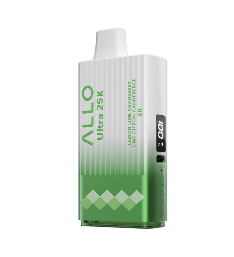 Allo Ultra 25K Disposable Vape - Flavour: Lemon Lime Cranberry