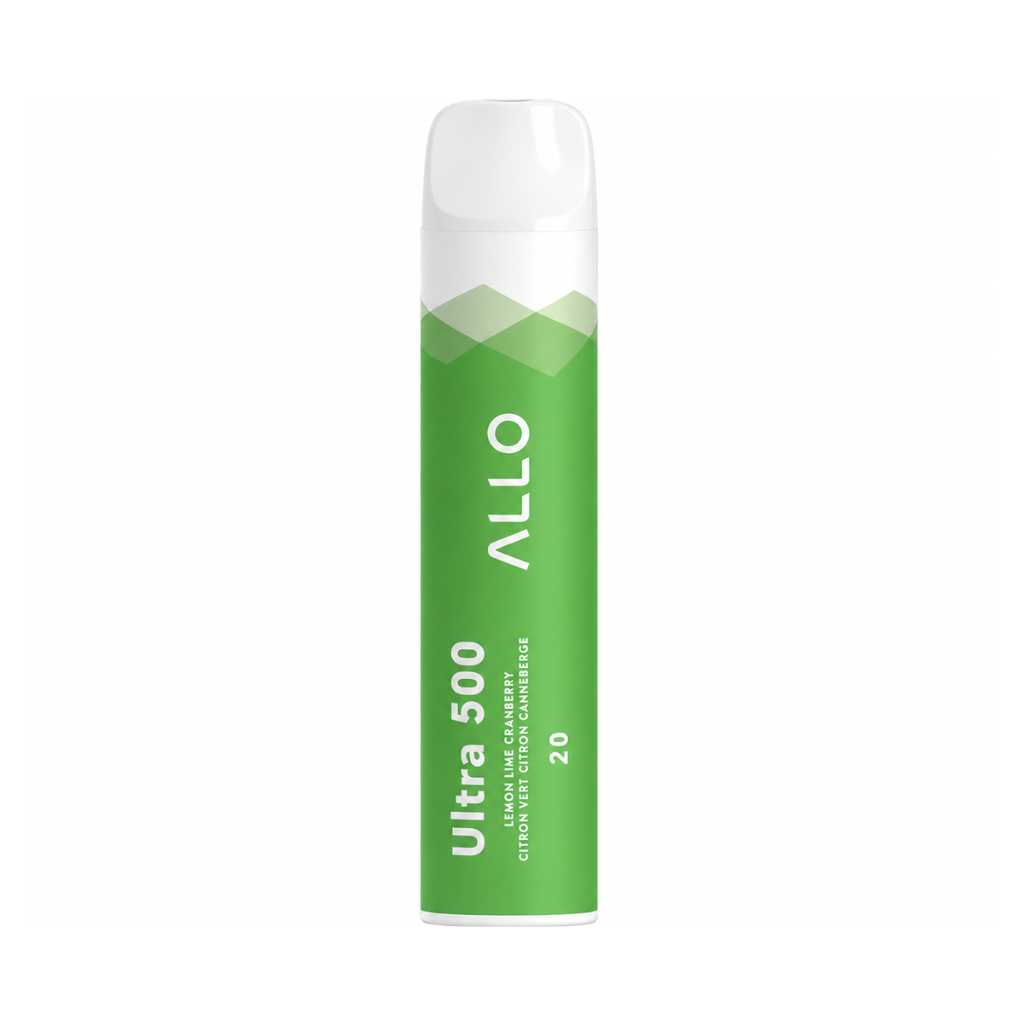 Allo Ultra 500 Disposable Vape - Flavour: Lemon Lime Cranberry