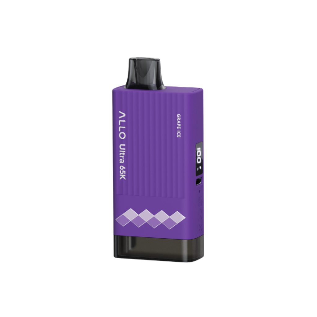 Allo Ultra 65K Disposable Vape Grape Ice - Shop at Krave Smoke