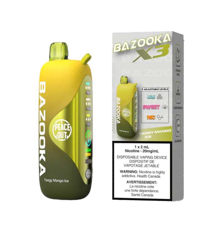 Bazooka X3 60K Disposable Vape - Flavour: Tangy Mango Ice