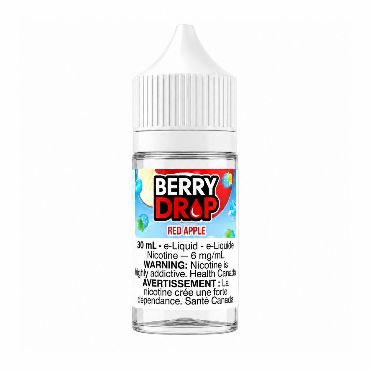 Berry Drop Freebase E-Juice (6mg, 30ml) - Flavour: Red Apple