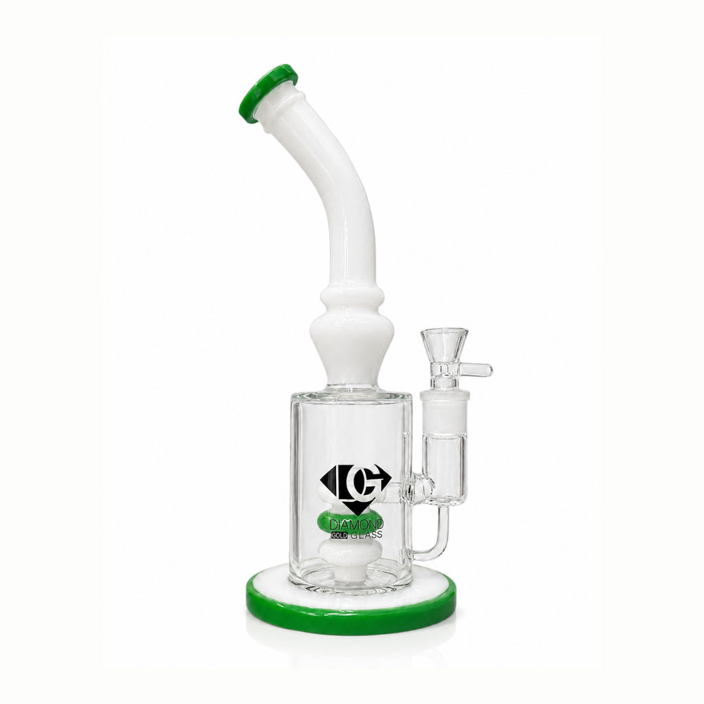 Diamond Glass 11" Stacked Disc Percolator Bong