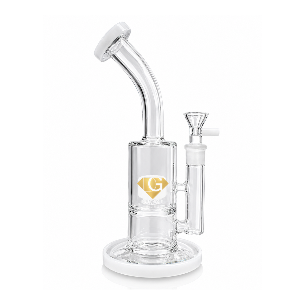 Diamond Glass 9" Barrel Percolator Bong