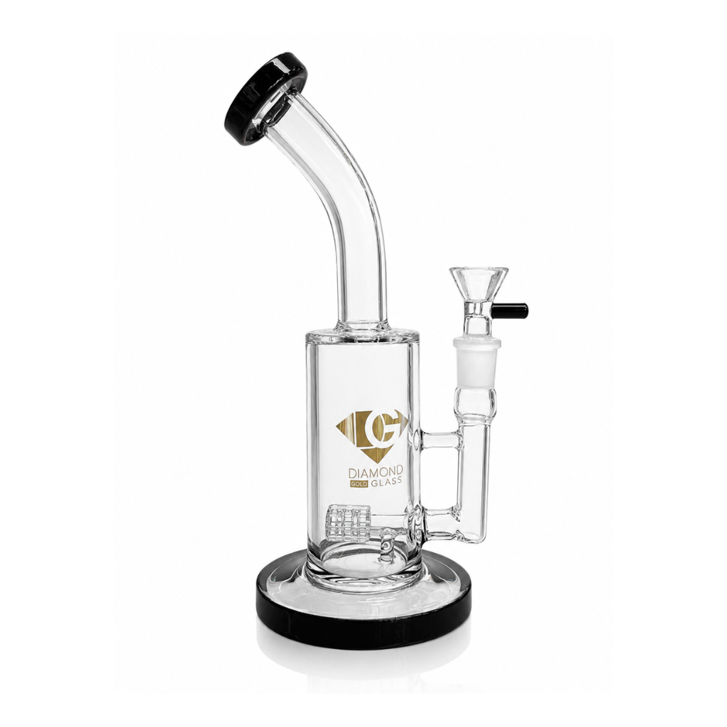 Diamond Glass 9" Inline Percolator Bong
