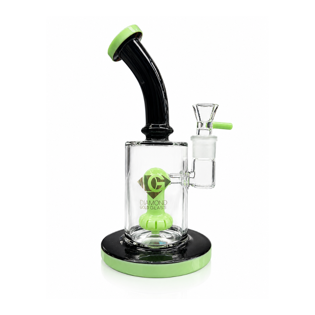 Diamond Glass 9" Turbine Percolator Bong