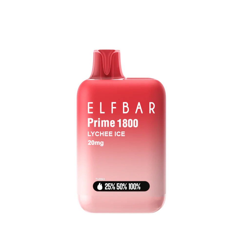 Elf Bar Prime 1800 Disposable Vapes - Flavour: Lychee Ice