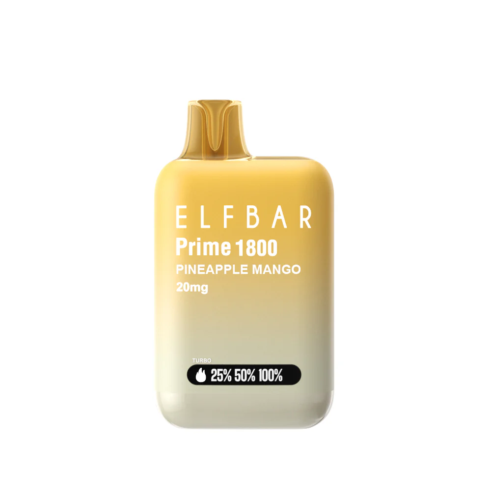 Elf Bar Prime 1800 Disposable Vapes - Flavour: Pineapple Mango