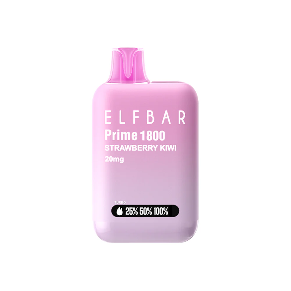 Elf Bar Prime 1800 Disposable Vapes - Flavour: Strawberry Kiwi