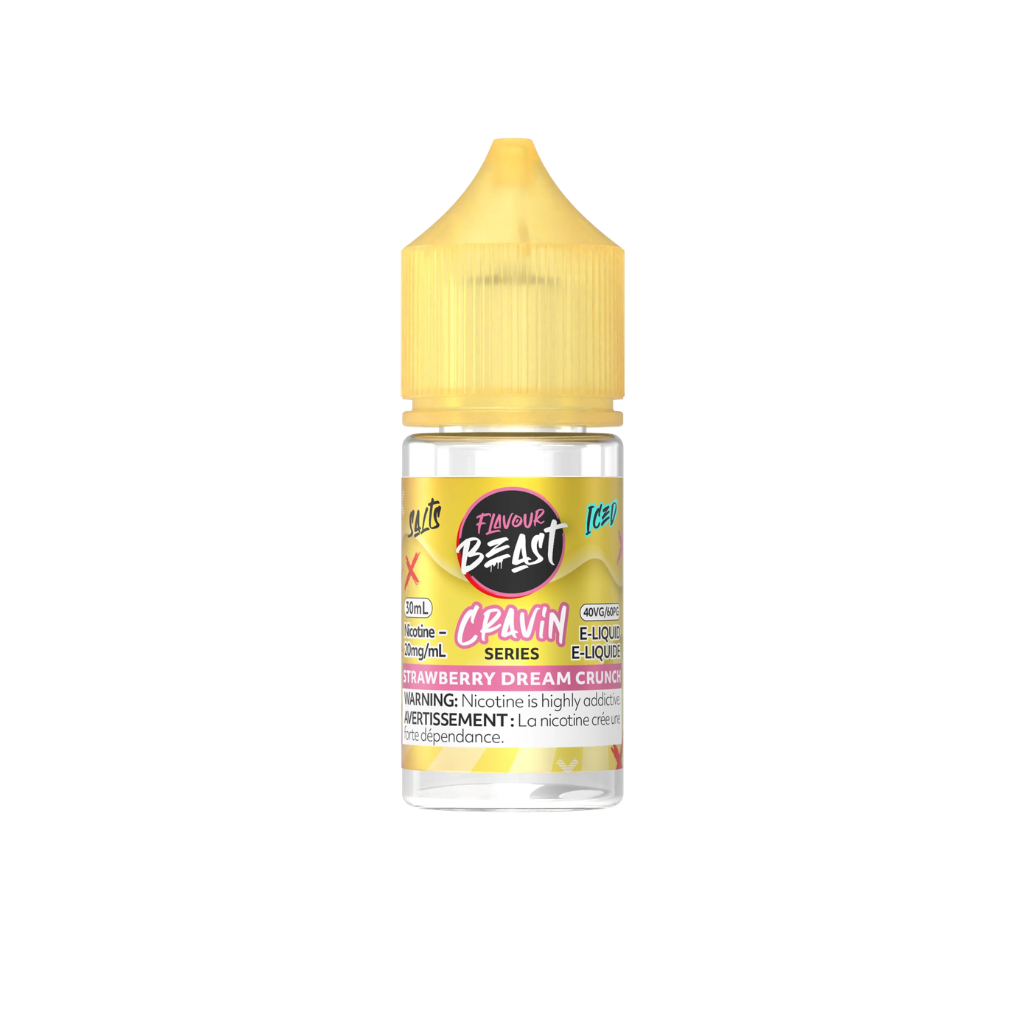 Flavour Beast Cravin Nicotine Salt E-Juice (20 mg, 30 ml) - Flavour: Strawberry Dream Crunch (Iced)