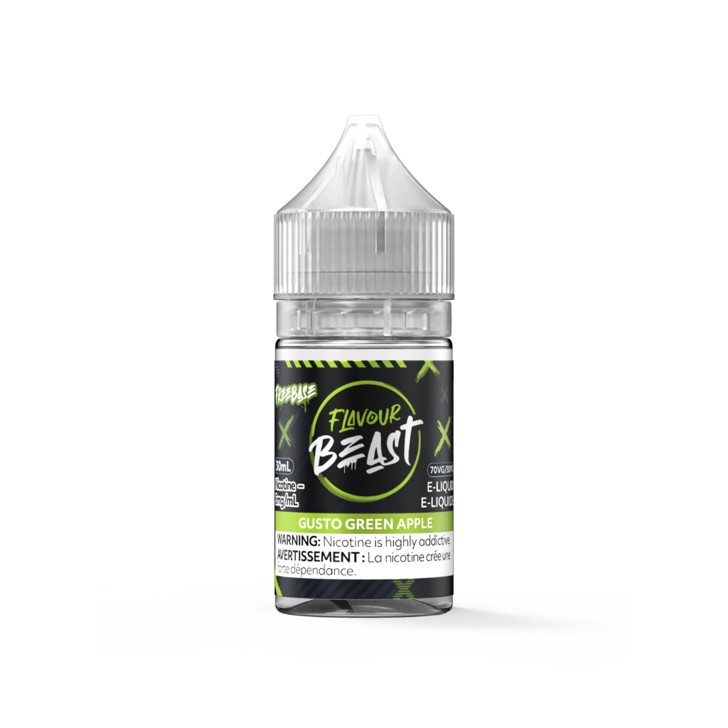 Flavour Beast Freebase E-Juice (3 mg, 30 ml) - Flavour: Gusto Green Apple