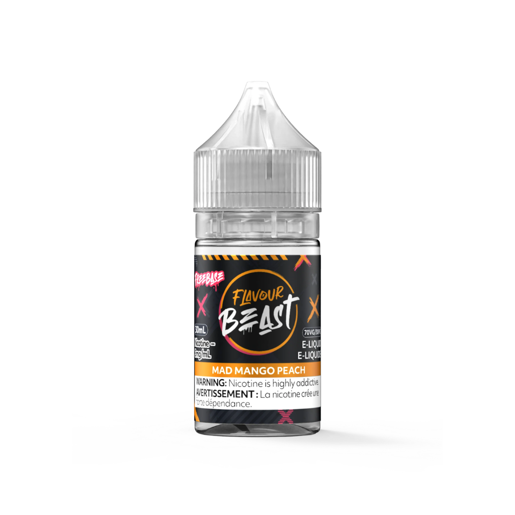 Flavour Beast Freebase E-Juice (3 mg, 30 ml) - Flavour: Mad Mango Peach