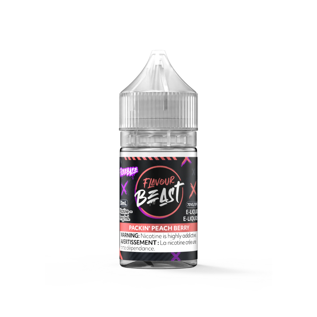 Flavour Beast Freebase E-Juice (3 mg, 30 ml) - Flavour: Packin' Peach Berry
