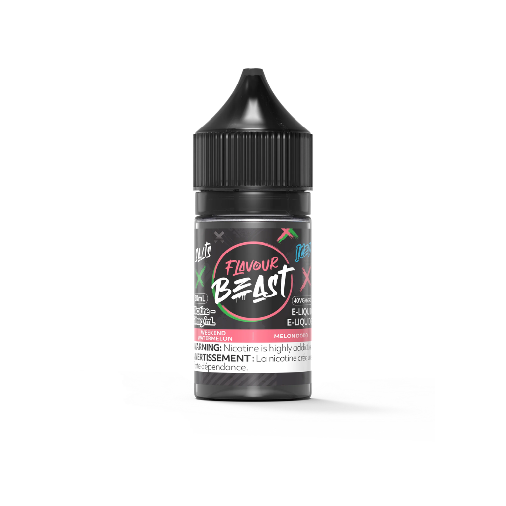 Flavour Beast Nicotine Salt E-Juice (10 mg, 30 ml) - Flavour: Weekend Watermelon (Iced)