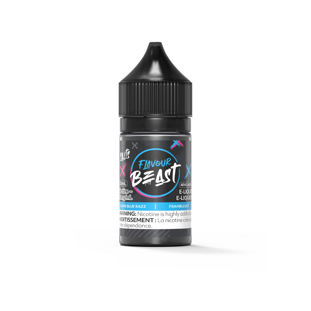 Flavour Beast Nicotine Salt E-Juice (20 mg, 30 ml) - Flavour: Bomb Blue Razz