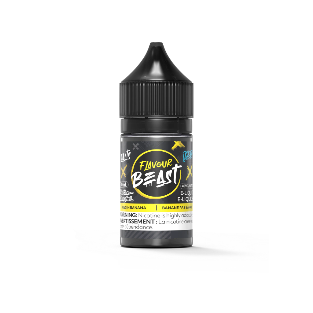 Flavour Beast Nicotine Salt E-Juice (20 mg, 30 ml) - Flavour: Bussin Banana (Iced)