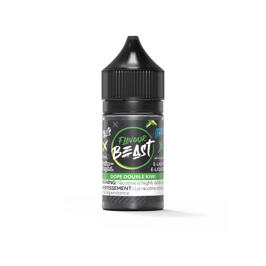 Flavour Beast Nicotine Salt E-Juice (20 mg, 30 ml) - Flavour: Dope Double Kiwi (Iced)