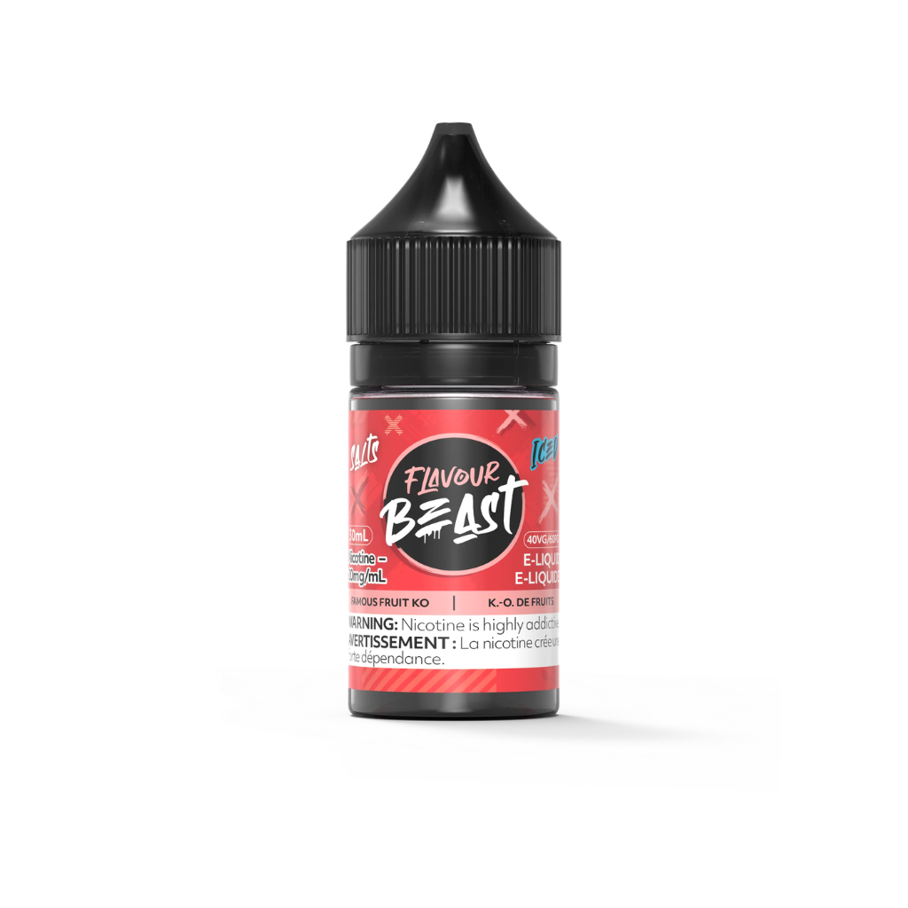 Flavour Beast Nicotine Salt E-Juice (20 mg, 30 ml) - Flavour: Famous Fruit KO (Iced)
