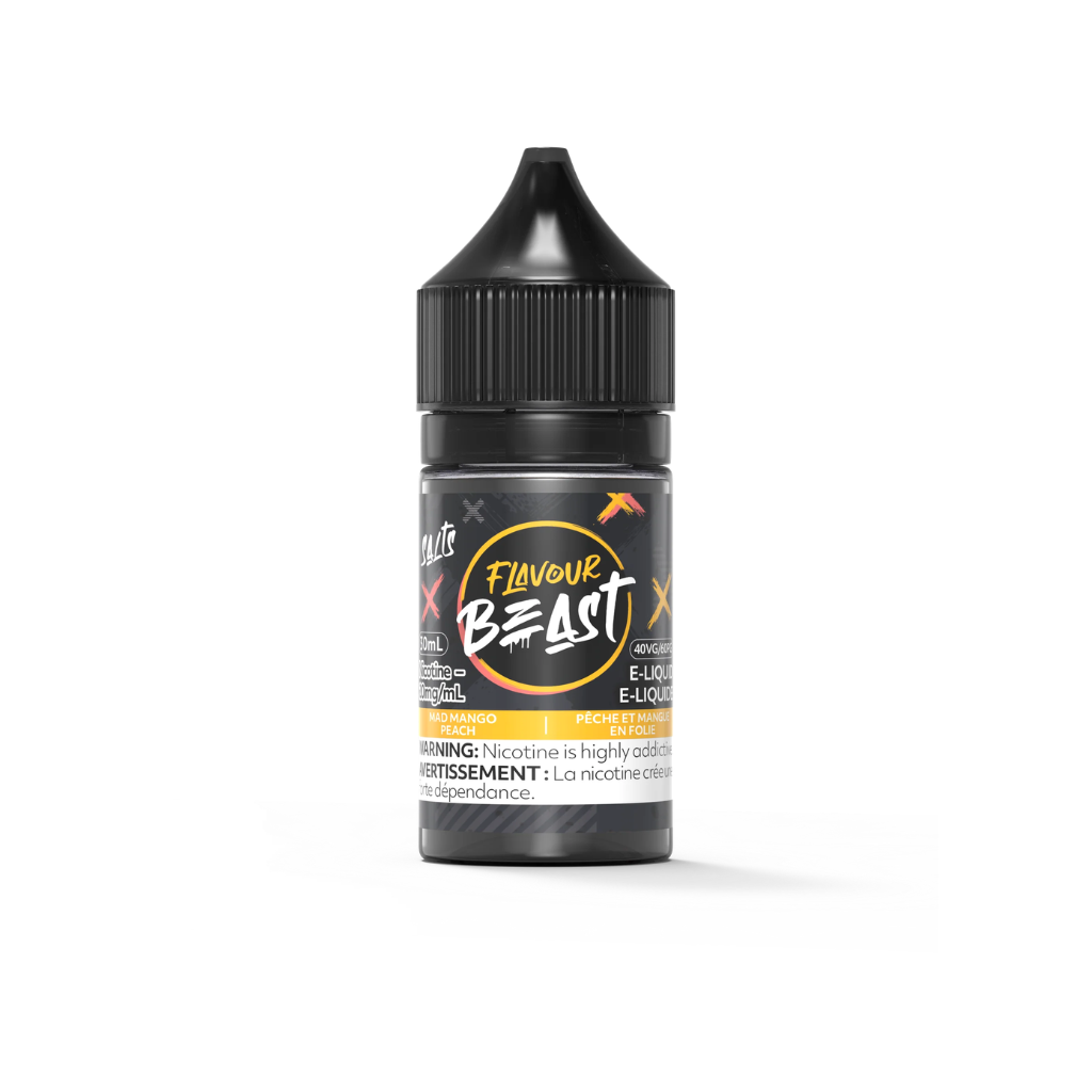 Flavour Beast Nicotine Salt E-Juice (20 mg, 30 ml) - Flavour: Mad Mango Peach