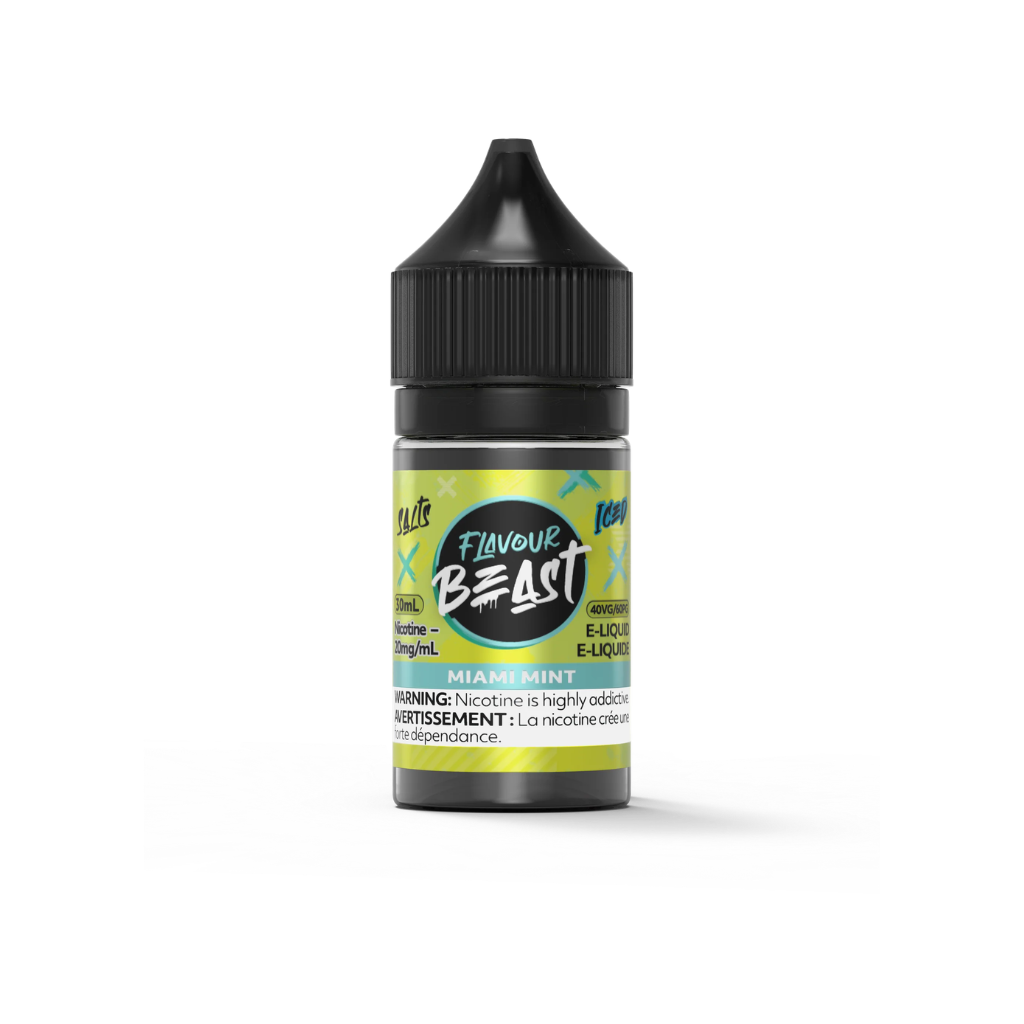 Flavour Beast Nicotine Salt E-Juice (20 mg, 30 ml) - Flavour: Miami Mint (Iced)