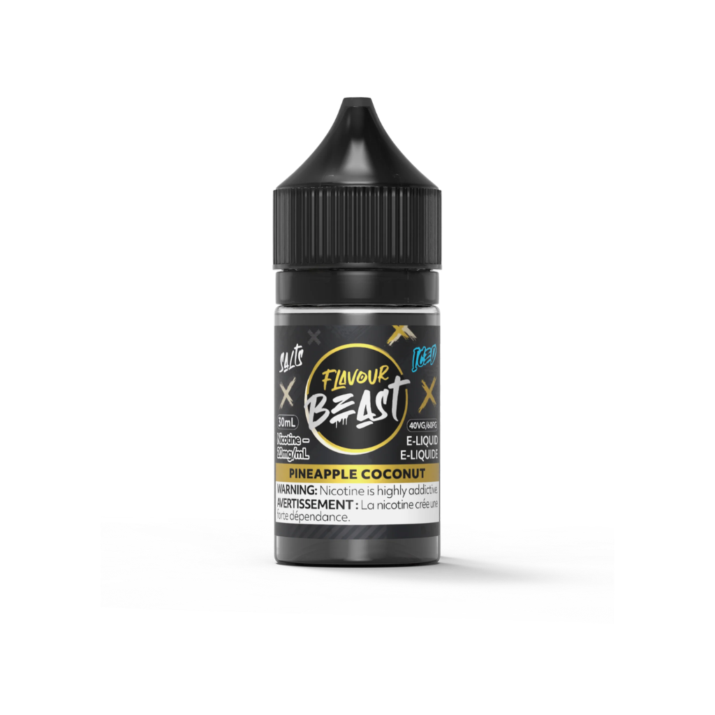 Flavour Beast Nicotine Salt E-Juice (20 mg, 30 ml) - Flavour: Pineapple Coconut (Iced)