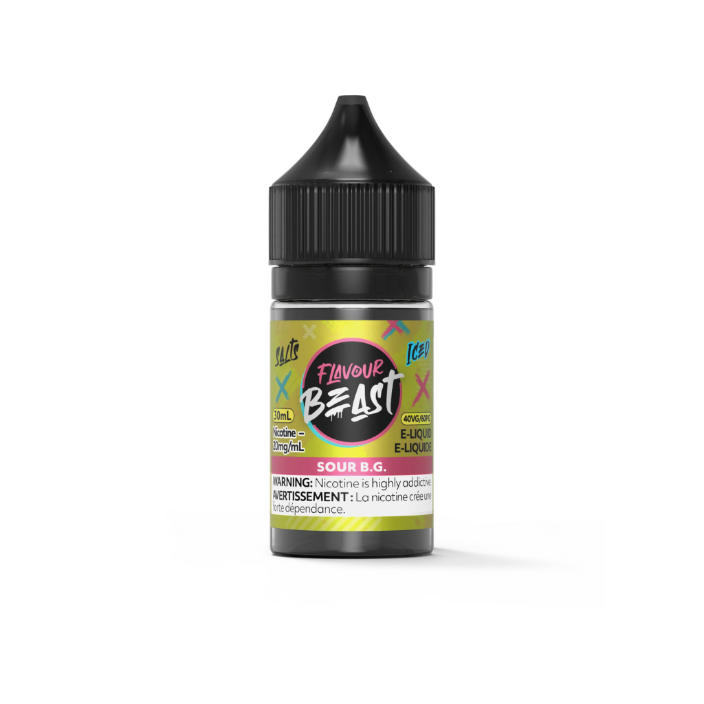 Flavour Beast Nicotine Salt E-Juice (20 mg, 30 ml) - Flavour: Sour B.G. (Iced)