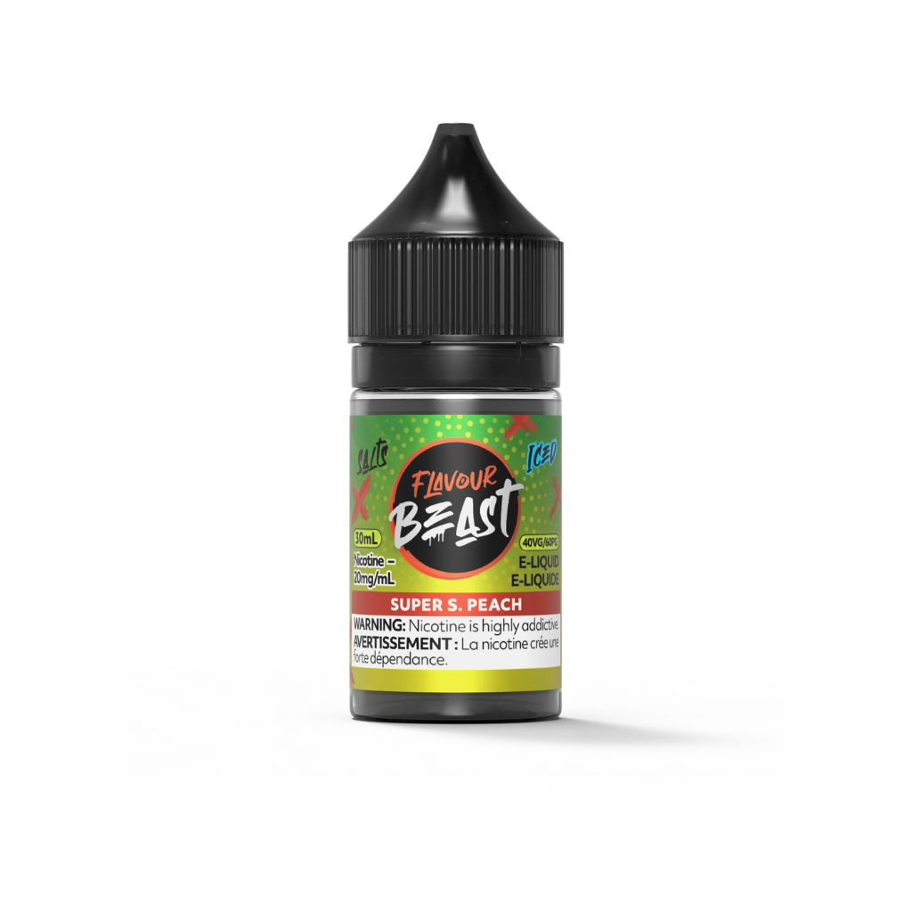 Flavour Beast Nicotine Salt E-Juice (20 mg, 30 ml) - Flavour: Super S. Peach (Iced)