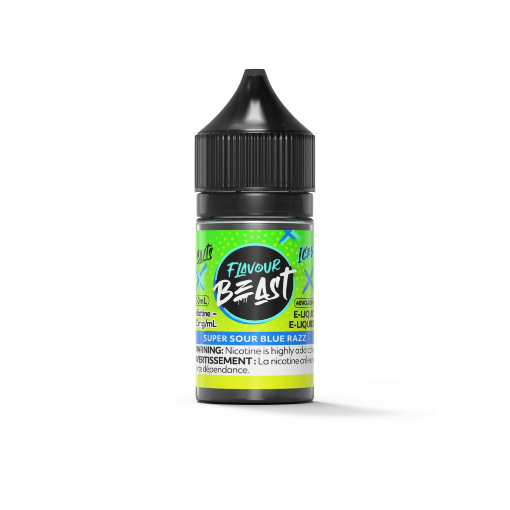 Flavour Beast Nicotine Salt E-Juice (20 mg, 30 ml) - Flavour: Super Sour Blue Razz (Iced)