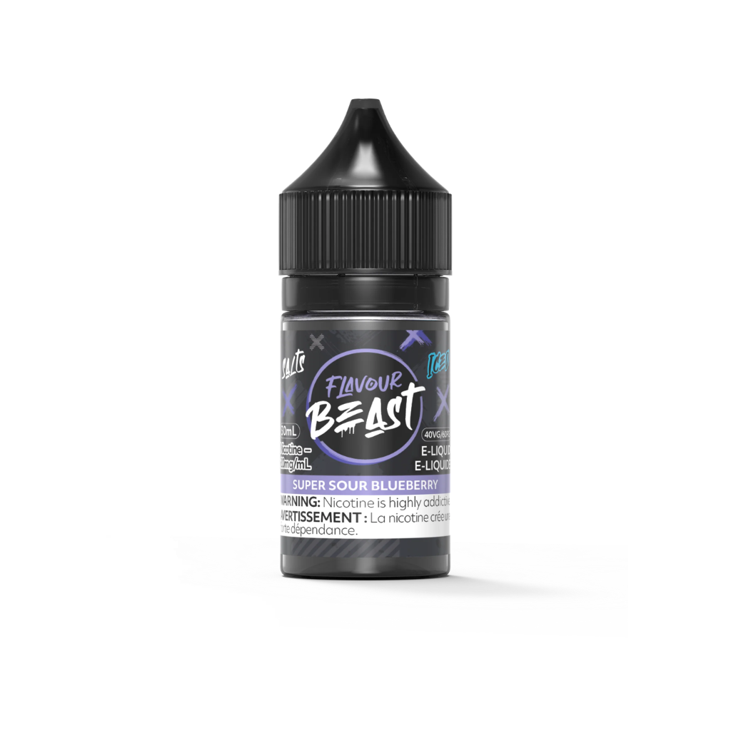 Flavour Beast Nicotine Salt E-Juice (20 mg, 30 ml) - Flavour: Super Sour Blueberry (Iced)
