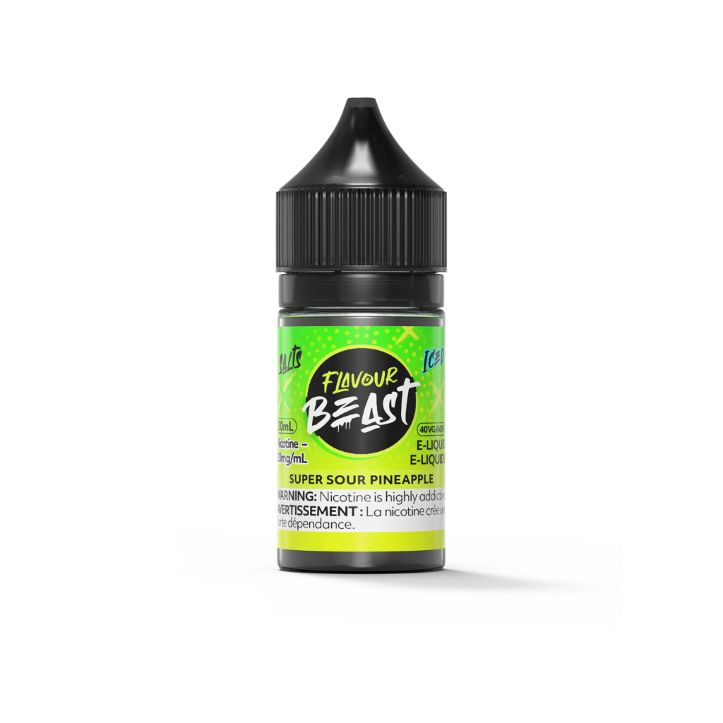 Flavour Beast Nicotine Salt E-Juice (20 mg, 30 ml) - Flavour: Super Sour Pineapple (Iced)