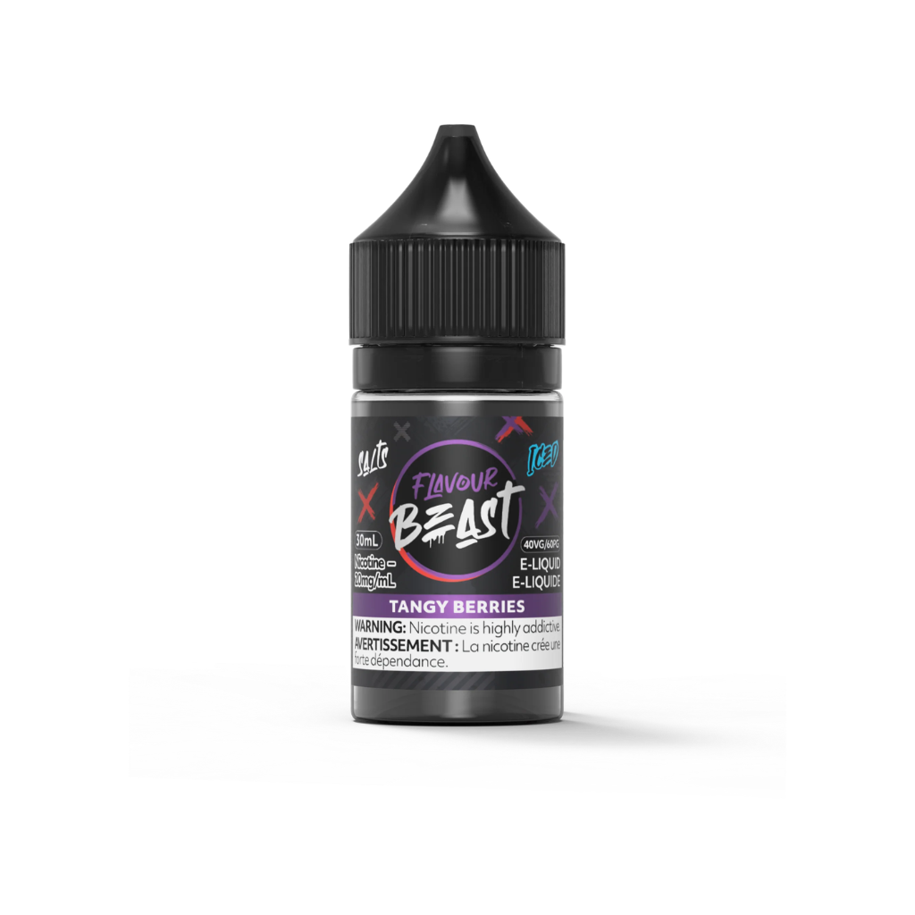 Flavour Beast Nicotine Salt E-Juice (20 mg, 30 ml) - Flavour: Tangy Berries (Iced)