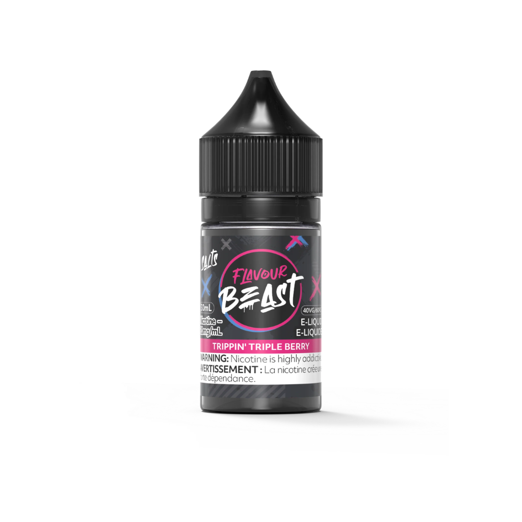 Flavour Beast Nicotine Salt E-Juice (20 mg, 30 ml) - Flavour: Trippin' Triple Berry