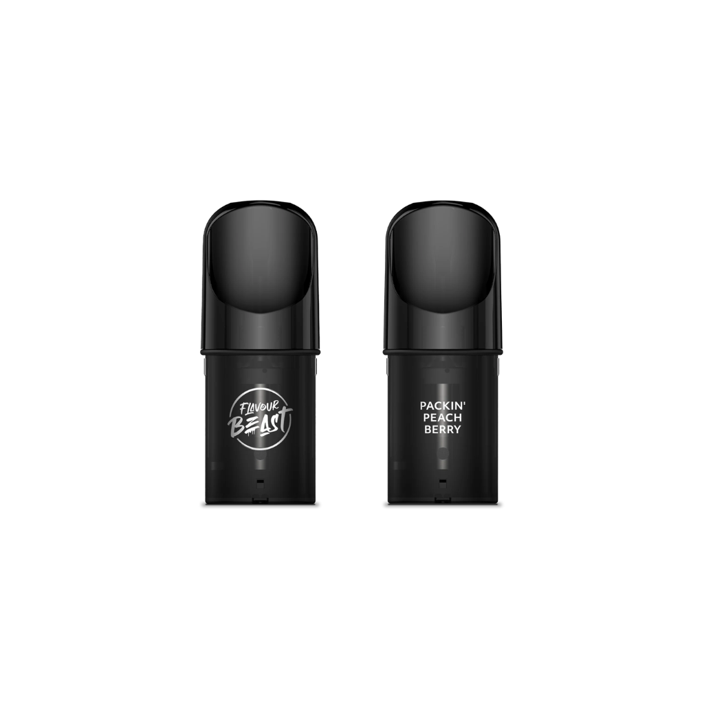 Flavour Beast Pod (20 mg, 2 ml, 3 Pack) Packin' Peach Berry - Shop at Krave Smoke