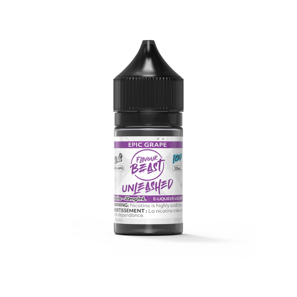 Flavour Beast Unleashed Nicotine Salt E-Juice (20 mg, 30 ml) - Flavour: Epic Grape (Iced)