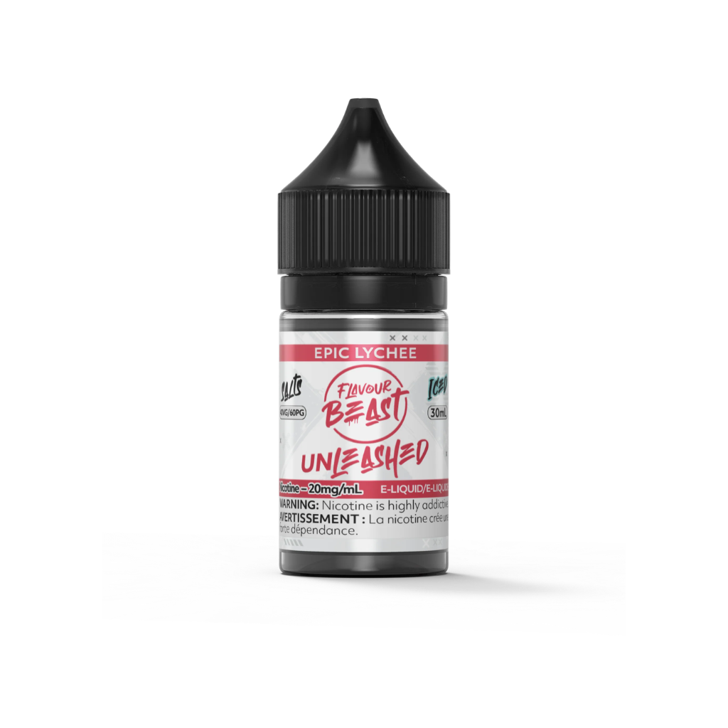 Flavour Beast Unleashed Nicotine Salt E-Juice (20 mg, 30 ml) - Flavour: Epic Lychee (Iced)