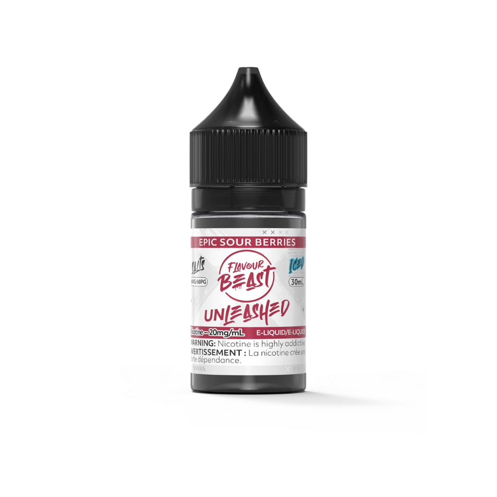 Flavour Beast Unleashed Nicotine Salt E-Juice (20 mg, 30 ml) - Flavour: Epic Sour Berries (Iced)