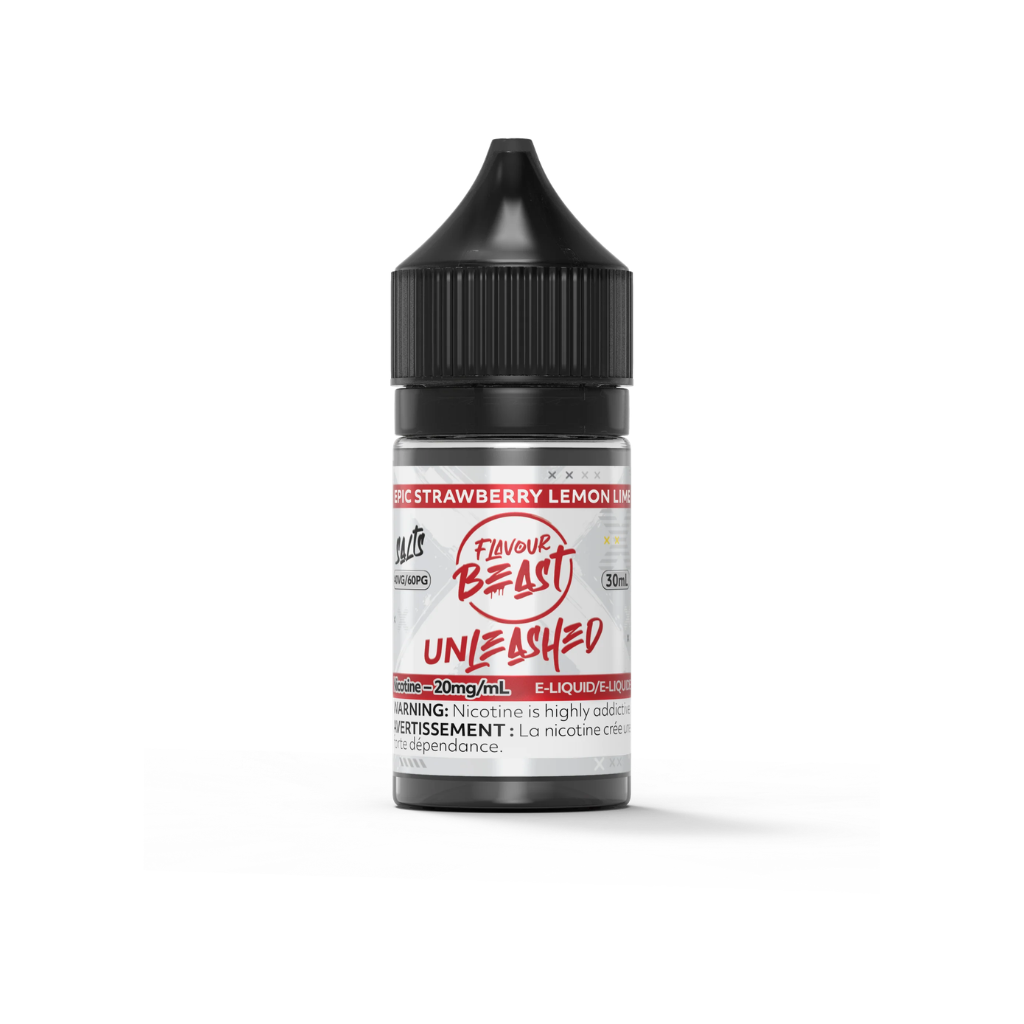 Flavour Beast Unleashed Nicotine Salt E-Juice (20 mg, 30 ml) - Flavour: Epic Strawberry Lemon Lime