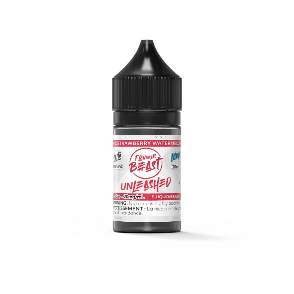 Flavour Beast Unleashed Nicotine Salt E-Juice (20 mg, 30 ml) - Flavour: Epic Strawberry Watermelon (Iced)