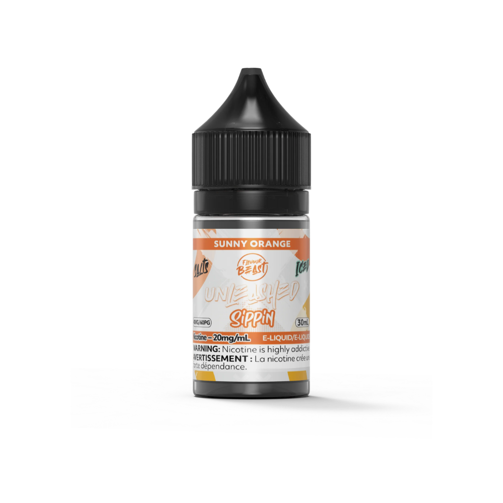 Flavour Beast Unleashed Sippin Nicotine Salt E-Juice (20 mg, 30 ml) - Flavour: Sunny Orange (Iced)