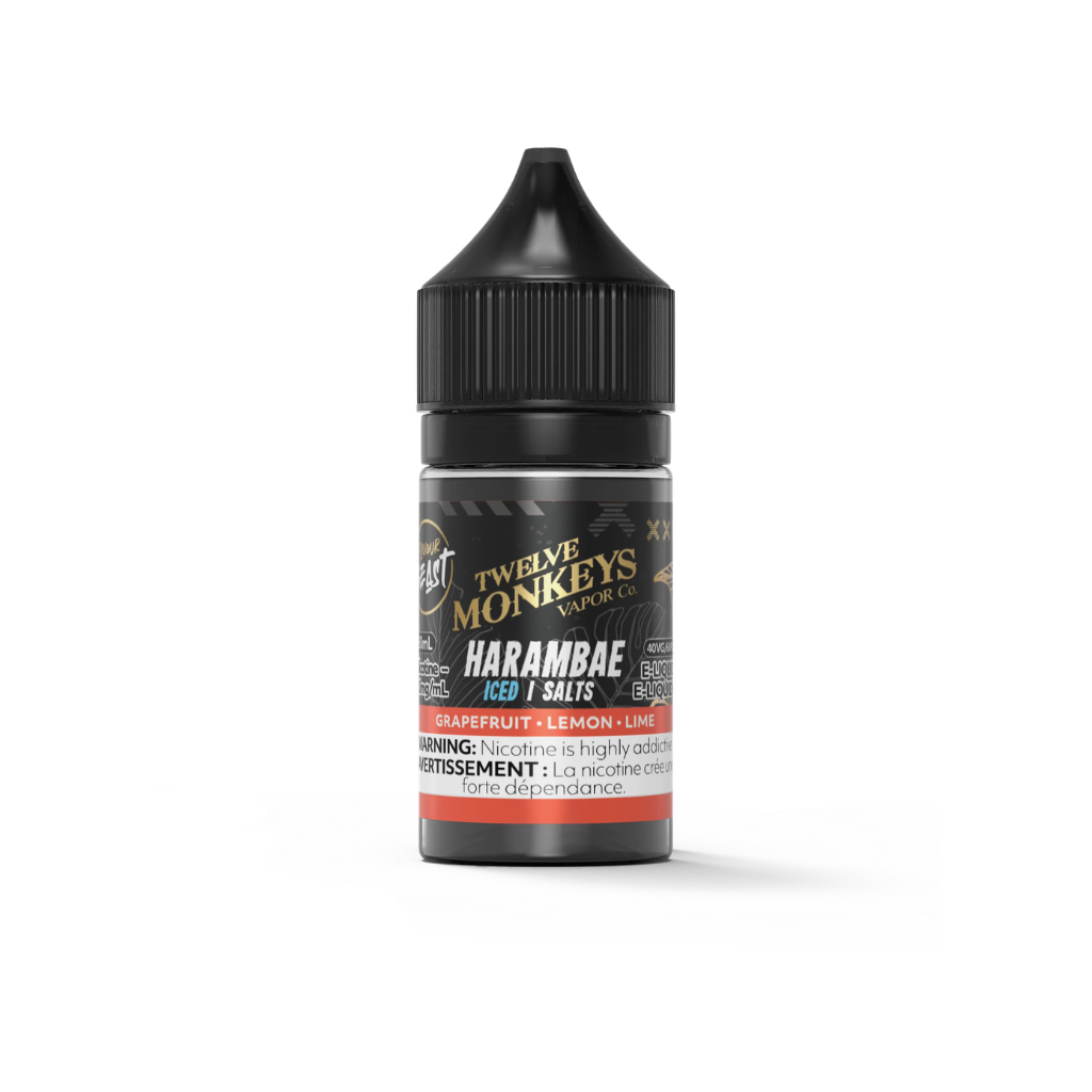 Flavour Beast X Twelve Monkeys Nicotine Salt E-Juice (20 mg, 30 ml) - Flavour: Harambe Iced