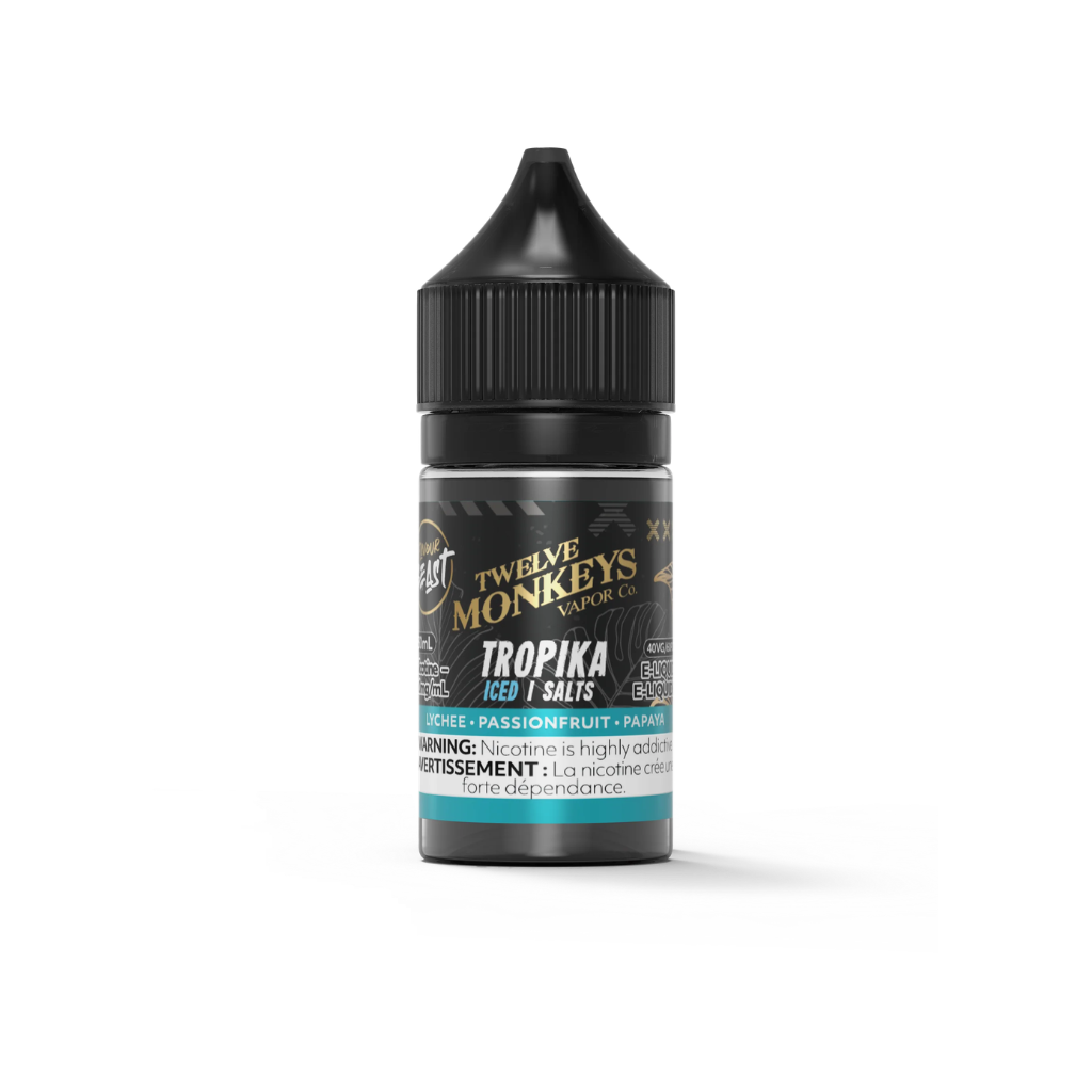 Flavour Beast X Twelve Monkeys Nicotine Salt E-Juice (20 mg, 30 ml) - Flavour: Tropika Iced