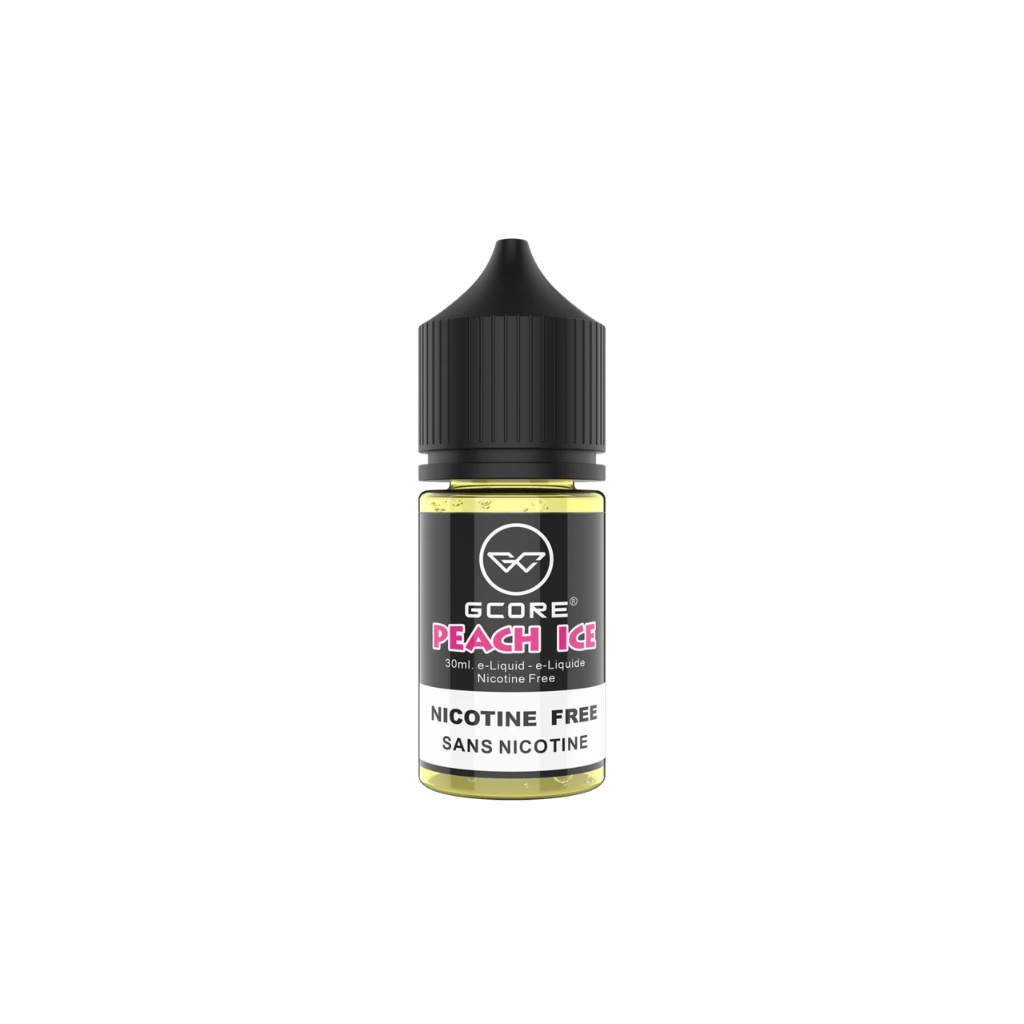 G Core Nicotine Free E-Juice (30 ml) Peach Ice - Shop at Krave Smoke