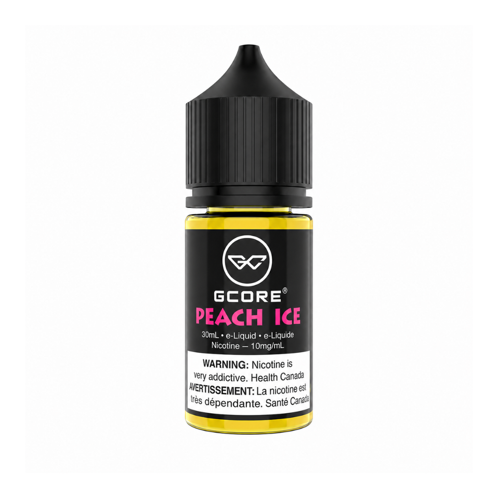 G Core Nicotine Salt E-Juice (10 mg, 30 ml) - Flavour: Peach Ice