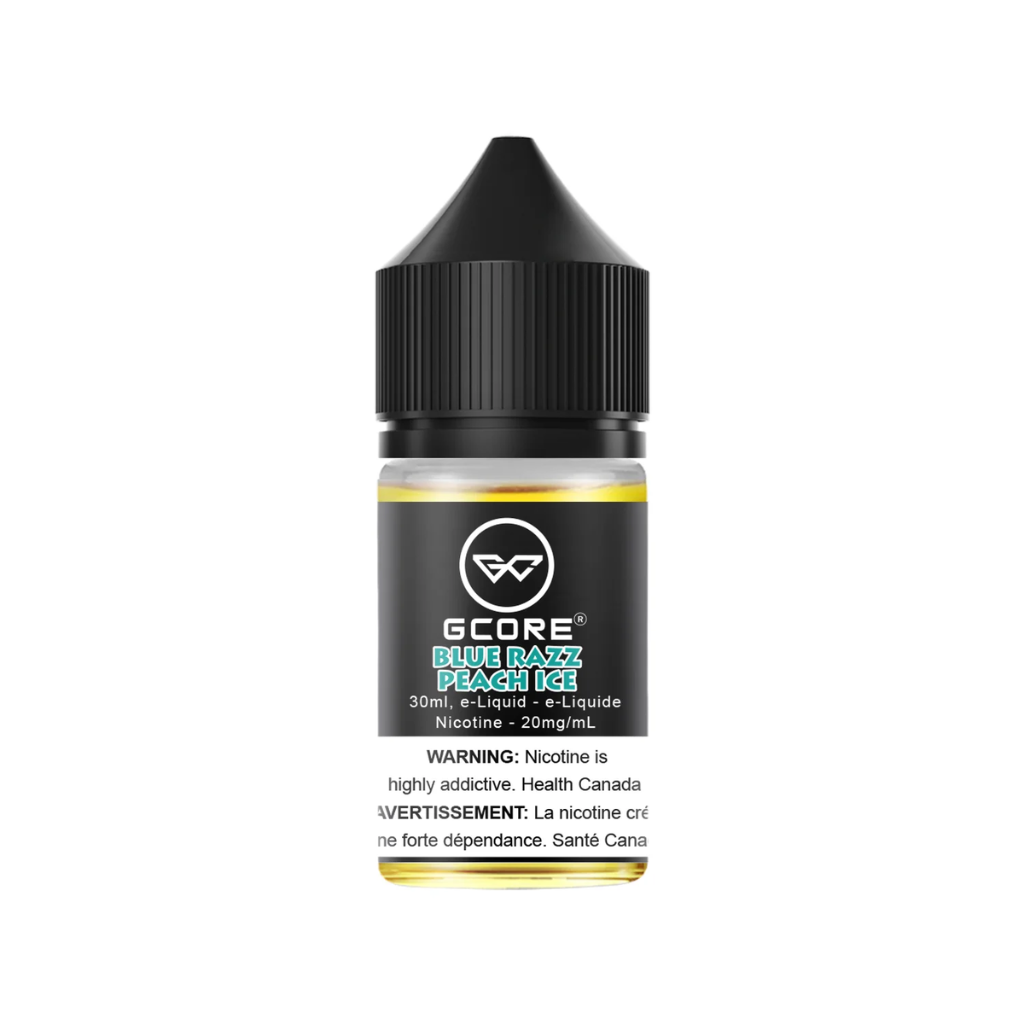 G Core Nicotine Salt E-Juice (20 mg, 30 ml) - Flavour: Blue Razz Peach Ice