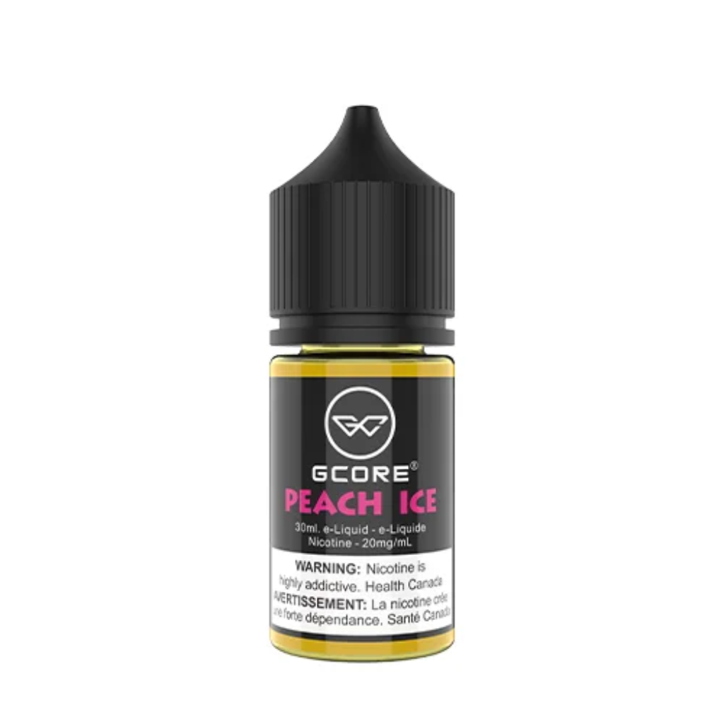 G Core Nicotine Salt E-Juice (20 mg, 30 ml) - Flavour: Peach Ice