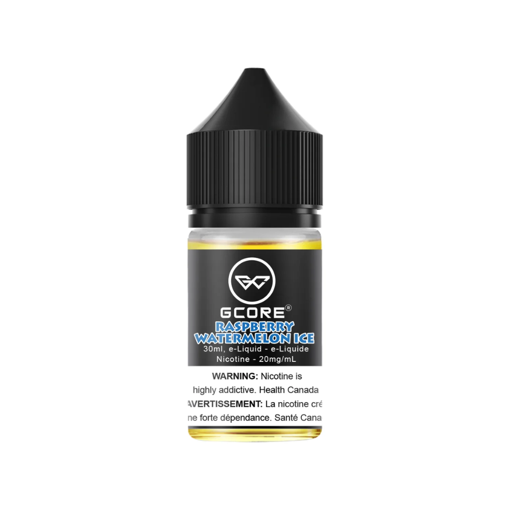 G Core Nicotine Salt E-Juice (20 mg, 30 ml) - Flavour: Raspberry Watermelon Ice