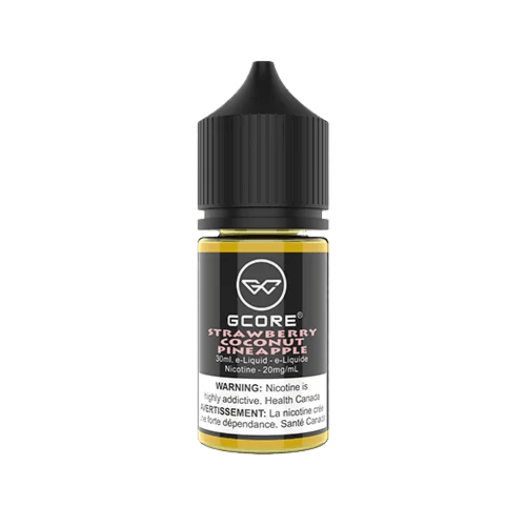 G Core Nicotine Salt E-Juice (20 mg, 30 ml) - Flavour: Strawberry Coconut Pineapple